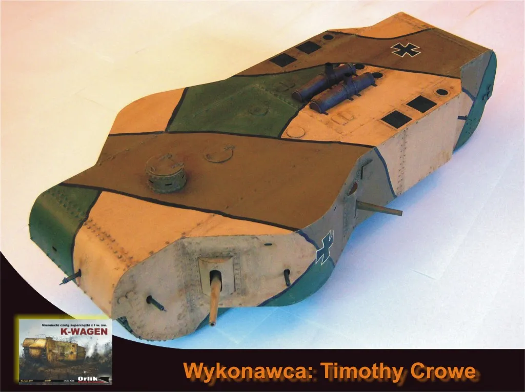 Papierový model - Nemecký superťažký tank K-Wagen